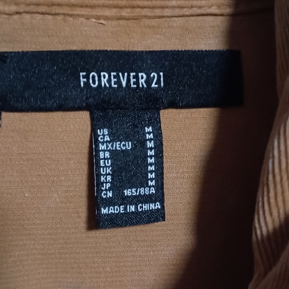 Forever 21 Terry and Distressed Modern Diver Jacket Size Medium - Picture 6 of 7